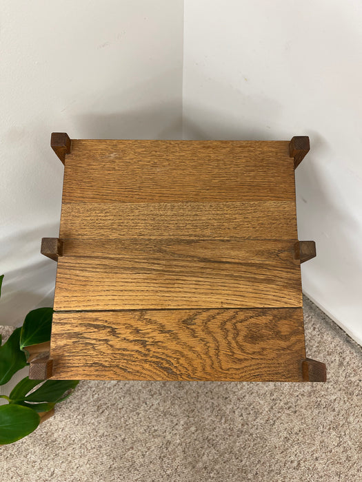Vintage Arts and Crafts Three-Tier Shelf or Plant Stand