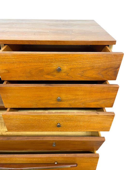 Vintage Mid-Century Modern Highboy Dresser Cabinet by John Cameron