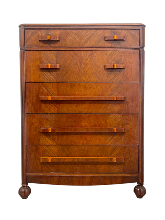 Art Deco Tall Chest of Drawers by John Stuart, 1930s