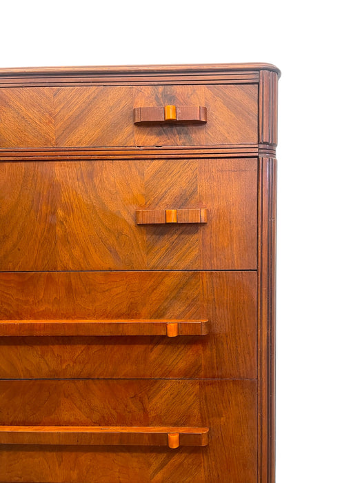 Art Deco Tall Chest of Drawers by John Stuart, 1930s
