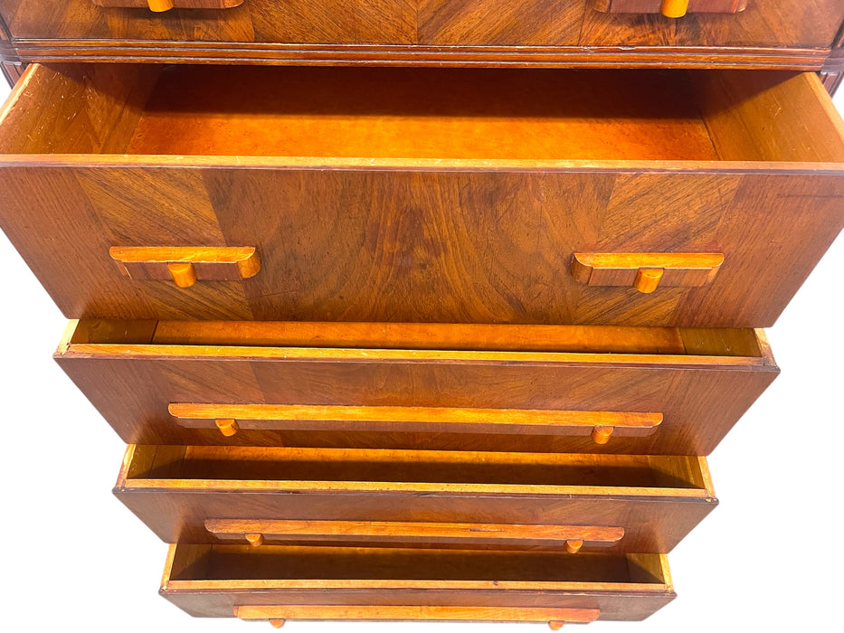 Art Deco Tall Chest of Drawers by John Stuart, 1930s