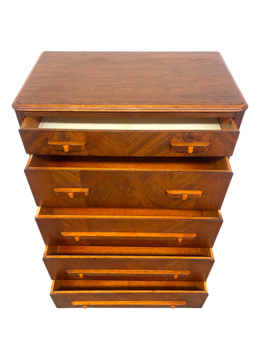 Art Deco Tall Chest of Drawers by John Stuart, 1930s