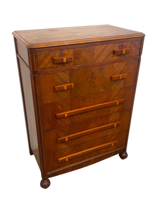 Art Deco Tall Chest of Drawers by John Stuart, 1930s