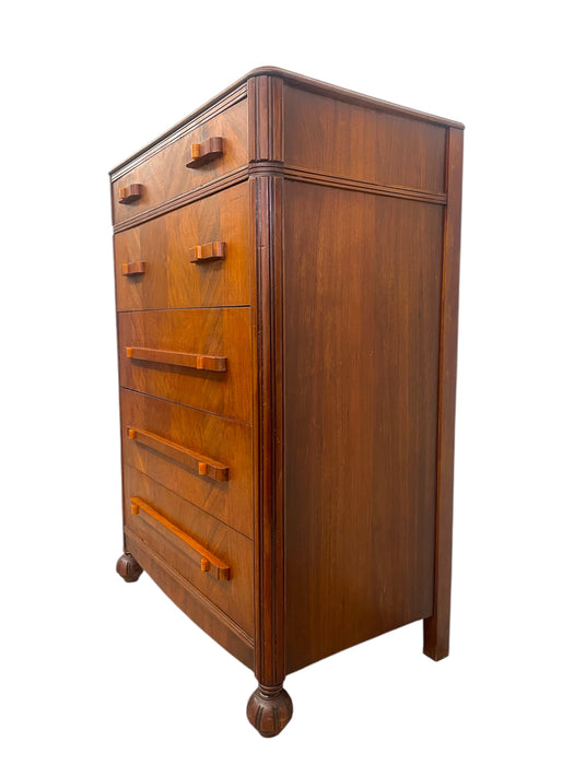 Art Deco Tall Chest of Drawers by John Stuart, 1930s