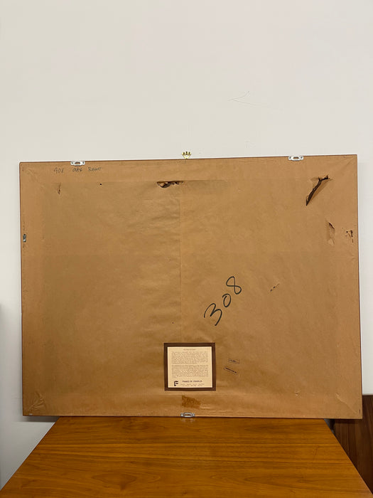 Framed Print of "The Tribute Horse" - Tang Dynasty-Inspired Chinese Painting Reproduction, Framed by Franklin