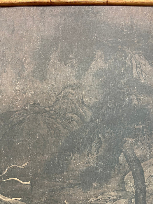 Framed Print of "The Tribute Horse" - Tang Dynasty-Inspired Chinese Painting Reproduction, Framed by Franklin