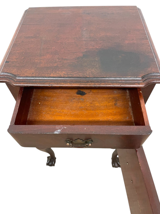 Vintage Chippendale Style Nightstand with Claw-and-Ball Feet by Pennsylvania Furniture Co.