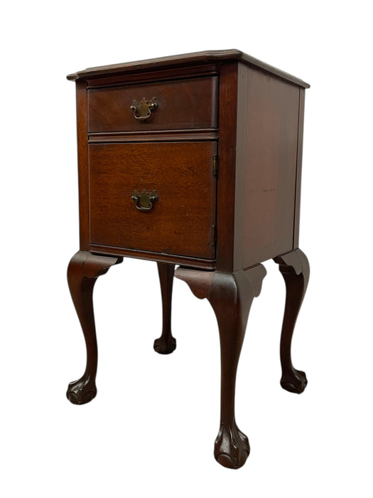 Vintage Chippendale Style Nightstand with Claw-and-Ball Feet by Pennsylvania Furniture Co.