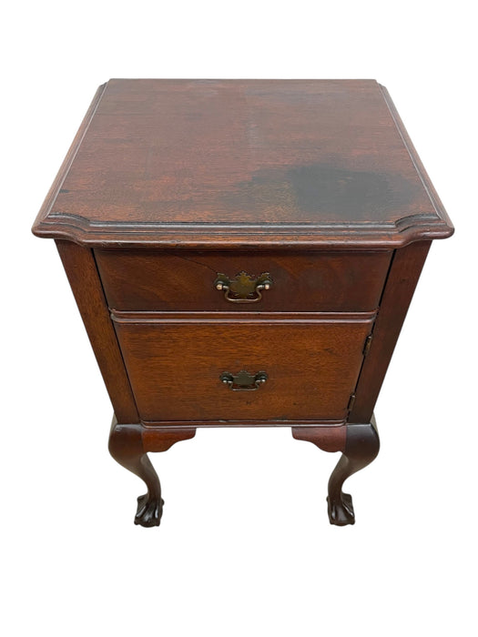 Vintage Chippendale Style Nightstand with Claw-and-Ball Feet by Pennsylvania Furniture Co.