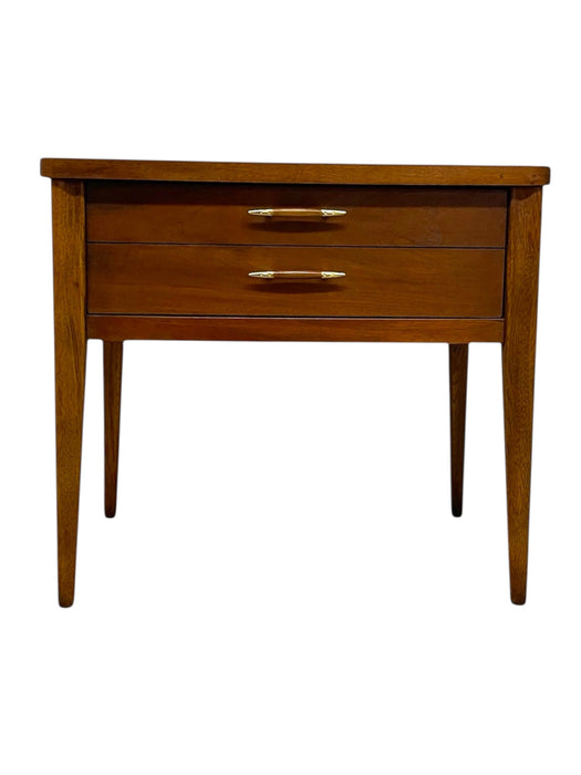 1960s Broyhill Premier "Saga" 3-Piece Bedroom Set - Mid-Century Modern Highboy, 6-Drawer Dresser & Nightstand with Starburst Carvings