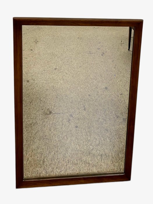 Vintage Mid Century Modern Mirror from Broyhill Saga Collection - Star Etched Pattern