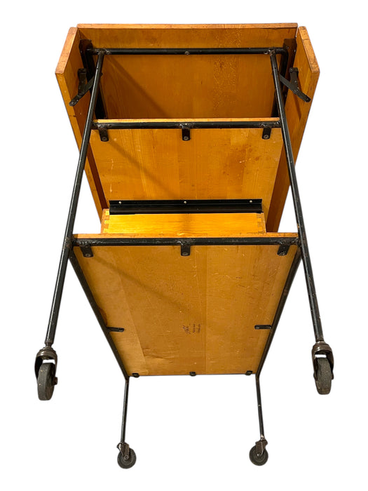Vintage Paul McCobb Planner Group Drop-Leaf Rolling Cart for Winchendon Furniture