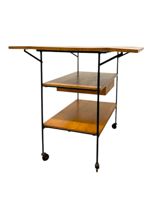 Vintage Paul McCobb Planner Group Drop-Leaf Rolling Cart for Winchendon Furniture