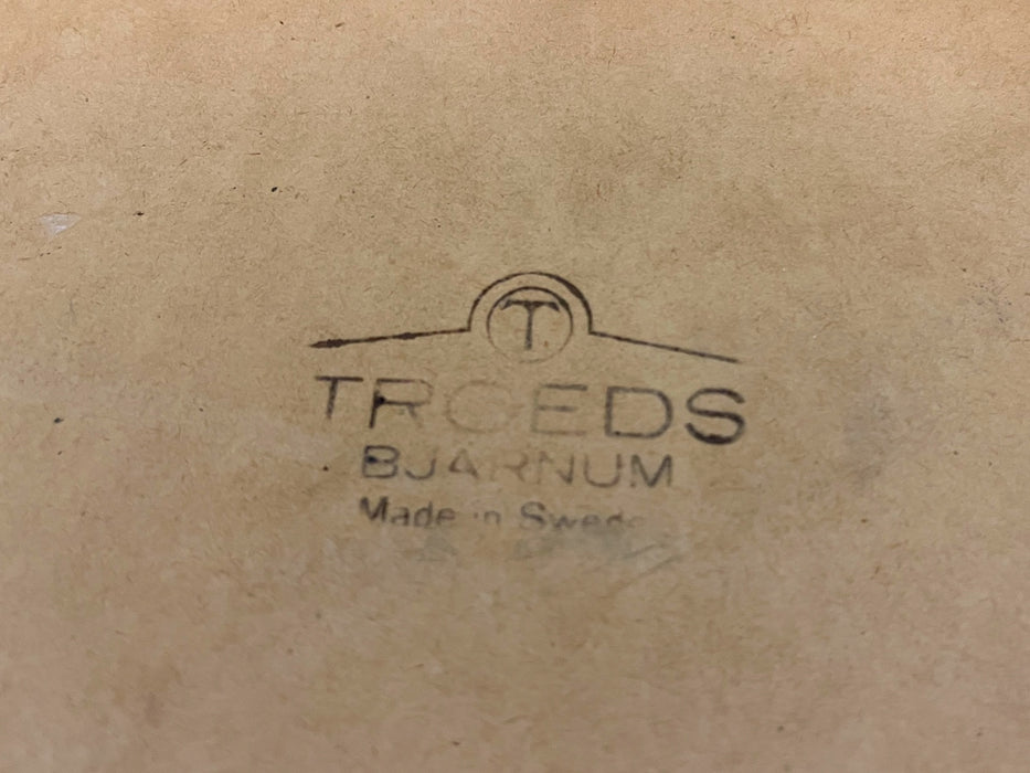 Vintage Danish Modern Dining Chair with Black Vinyl seat, Mid Century Design