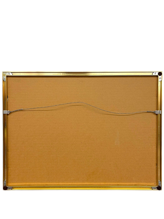 Vintage Framed Landscape Photograph of Castle