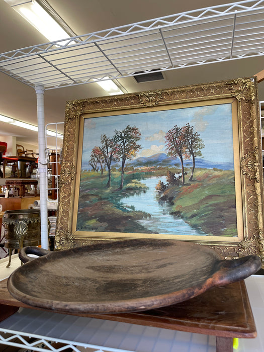 Handcrafted Clay Griddle with Handles -Rustic Earthenware Cooking Pan