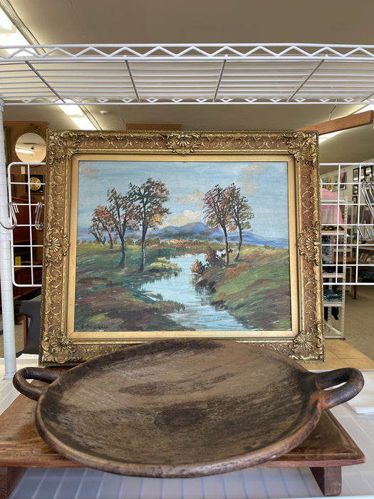 Handcrafted Clay Griddle with Handles -Rustic Earthenware Cooking Pan