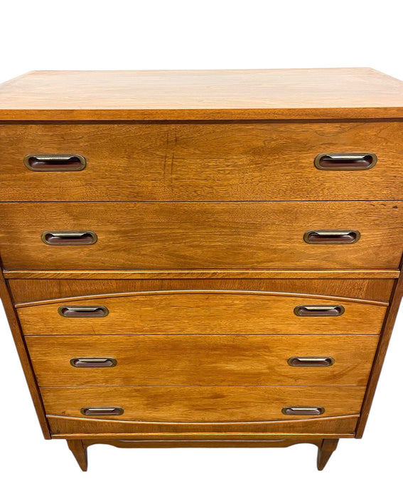 Mid-Century Modern 5-Drawer Highboy Dresser by Hooker Furniture