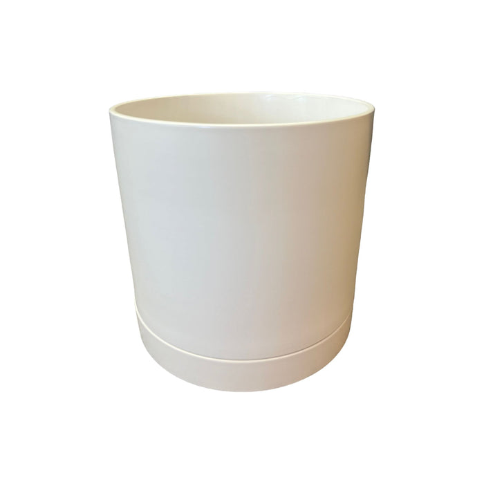 Brand New Ceramic Planter Pot with Drain Tray 12 x 12
