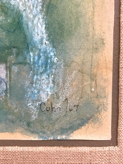 Framed Abstract "Musician Series" by Lorraine Cohn, Signed Artwork