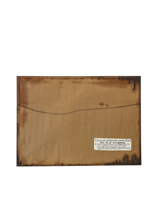 Mid-Century Modern Nautical Silkscreen Print, Signed and Numbered, circa 1950s - Edition 3/100