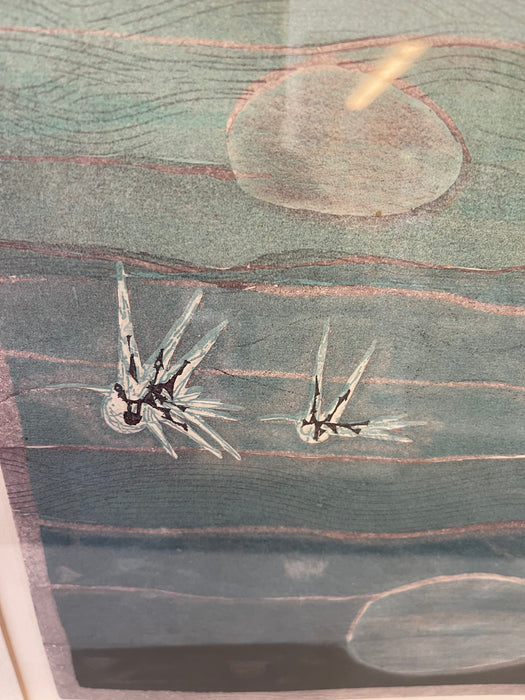 Mid-Century Modern Nautical Silkscreen Print, Signed and Numbered, circa 1950s - Edition 3/100