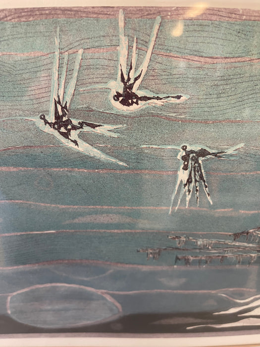 Mid-Century Modern Nautical Silkscreen Print, Signed and Numbered, circa 1950s - Edition 3/100