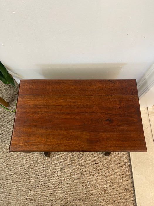 Likely Antique Eastlake Style Decorative Wooden Bench with Hidden Storage Compartment and Ornate Base