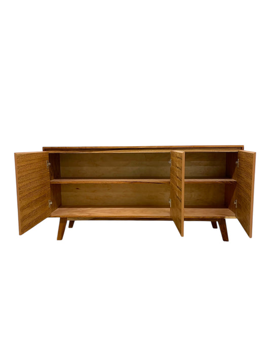 Mid Century Modern Style Credenza 3 Door TV Cabinet
