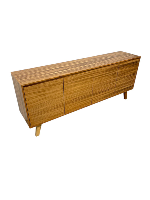 Mid Century Modern Style Credenza 4 Door TV Cabinet