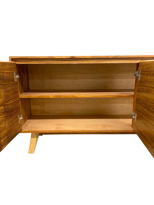 Mid Century Modern Style Credenza 4 Door TV Cabinet