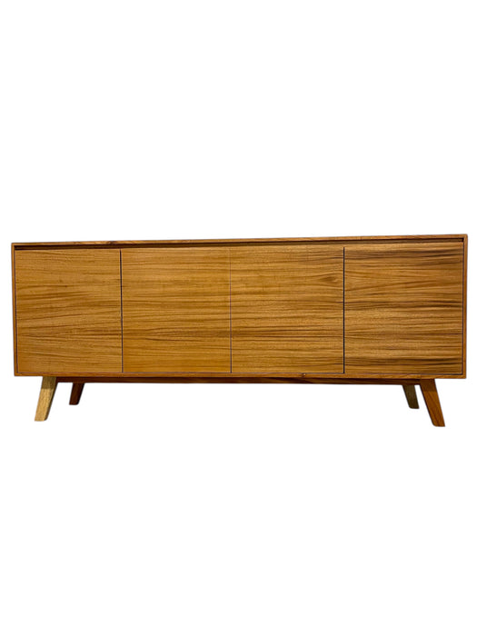 Mid Century Modern Style Credenza 4 Door TV Cabinet
