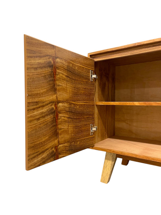 Mid Century Modern Style Credenza 4 Door TV Cabinet