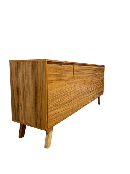 Mid Century Modern Style Credenza 4 Door TV Cabinet