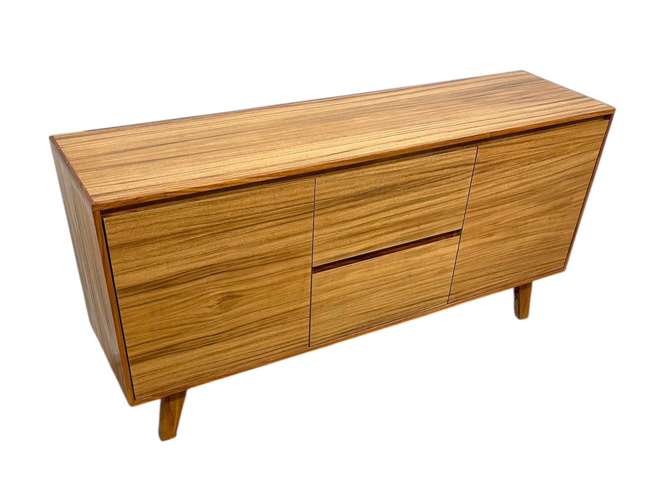 Mid Century Modern Style Credenza 2 Door 2 Drawer TV Cabinet