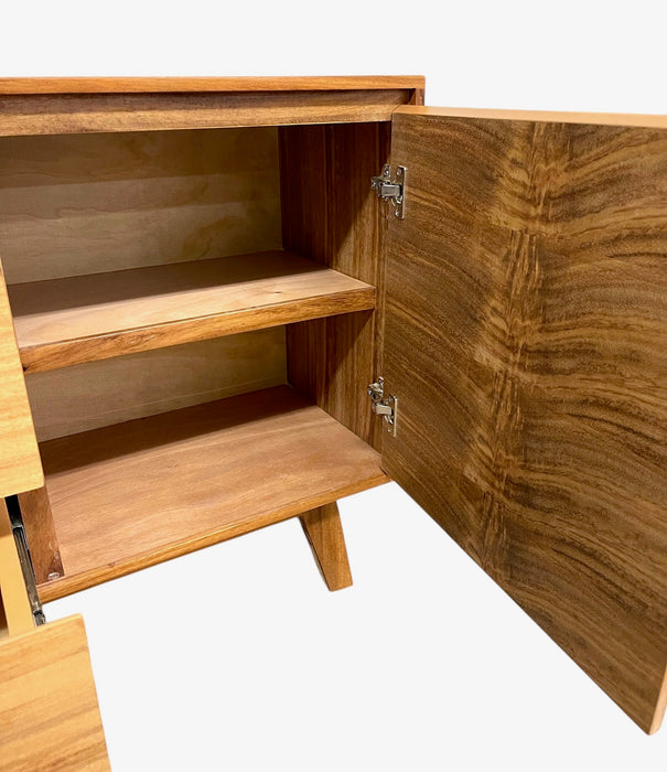 Mid Century Modern Style Credenza 2 Door 2 Drawer TV Cabinet