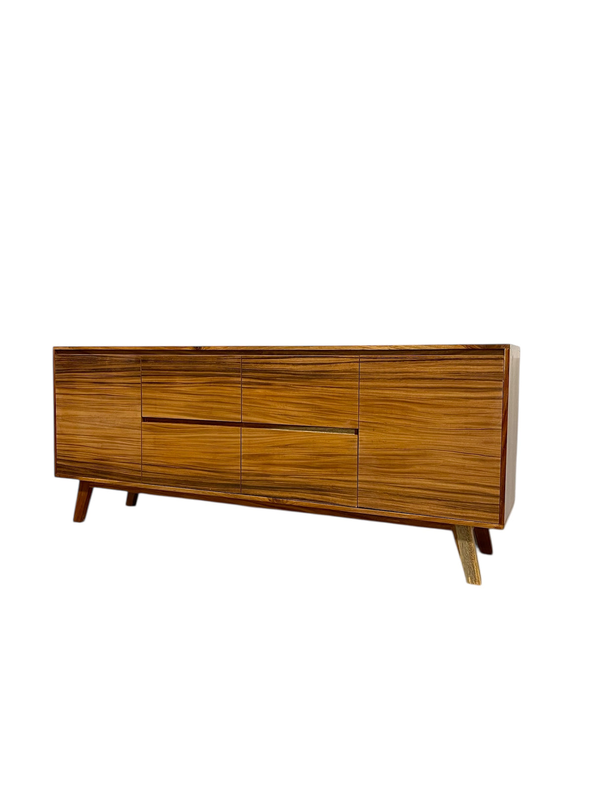 Mid Century Modern Style Credenza 2 Door 4 Drawer TV Cabinet — Big ...