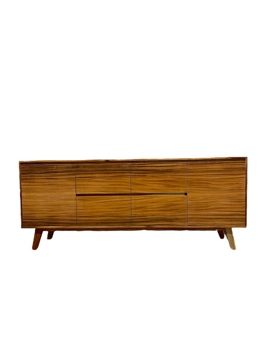 Mid Century Modern Style Credenza 2 Door 4 Drawer TV Cabinet