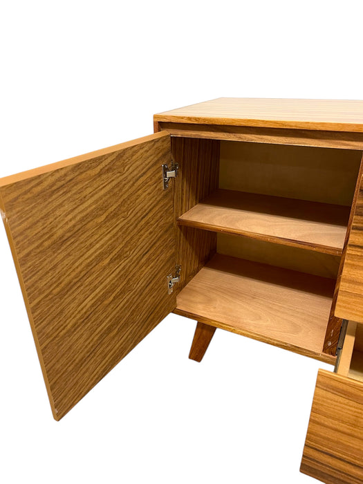 Mid Century Modern Style Credenza 2 Door 4 Drawer TV Cabinet