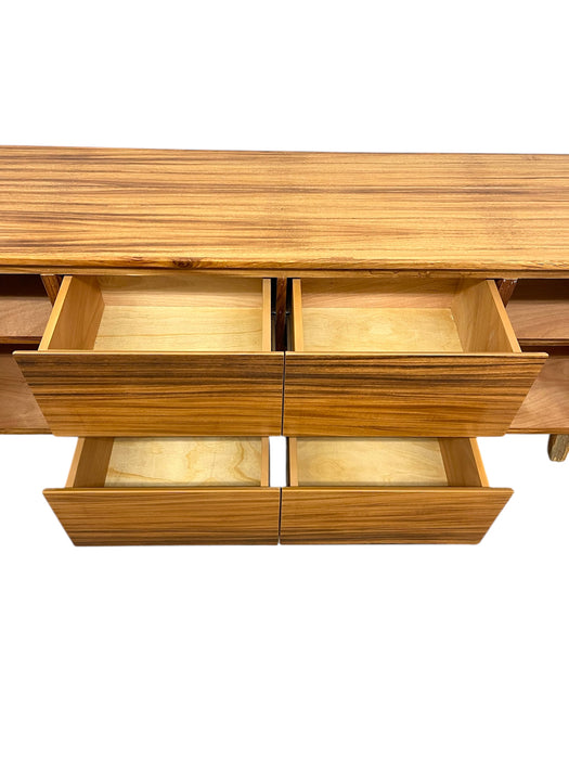 Mid Century Modern Style Credenza 2 Door 4 Drawer TV Cabinet