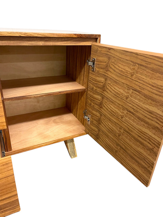 Mid Century Modern Style Credenza 2 Door 4 Drawer TV Cabinet