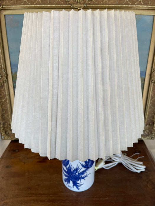 Mid-Century Hand-Painted Thistle Lamp Royal Copenhagen Aluminia, Denmark