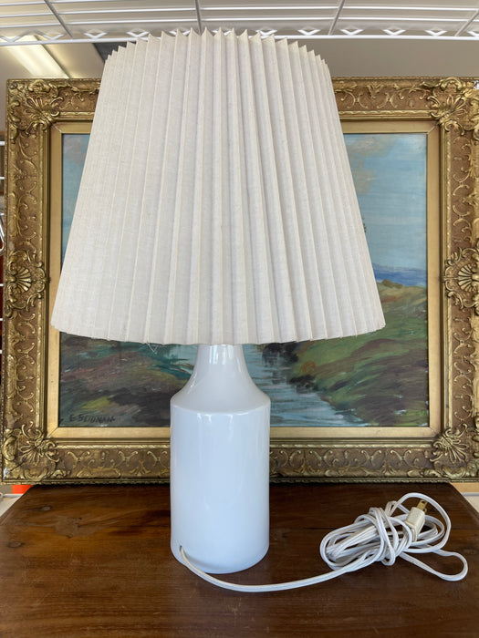 Mid-Century Hand-Painted Thistle Lamp Royal Copenhagen Aluminia, Denmark