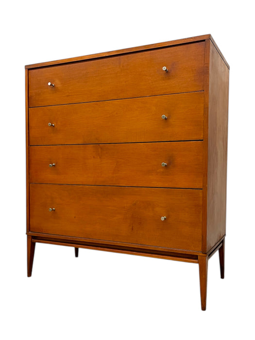 Paul McCobb Planner Group Matching 8-Drawer Dresser & Tall Chest for Winchendon Furniture - Mid-Century Modern Bedroom Storage Set