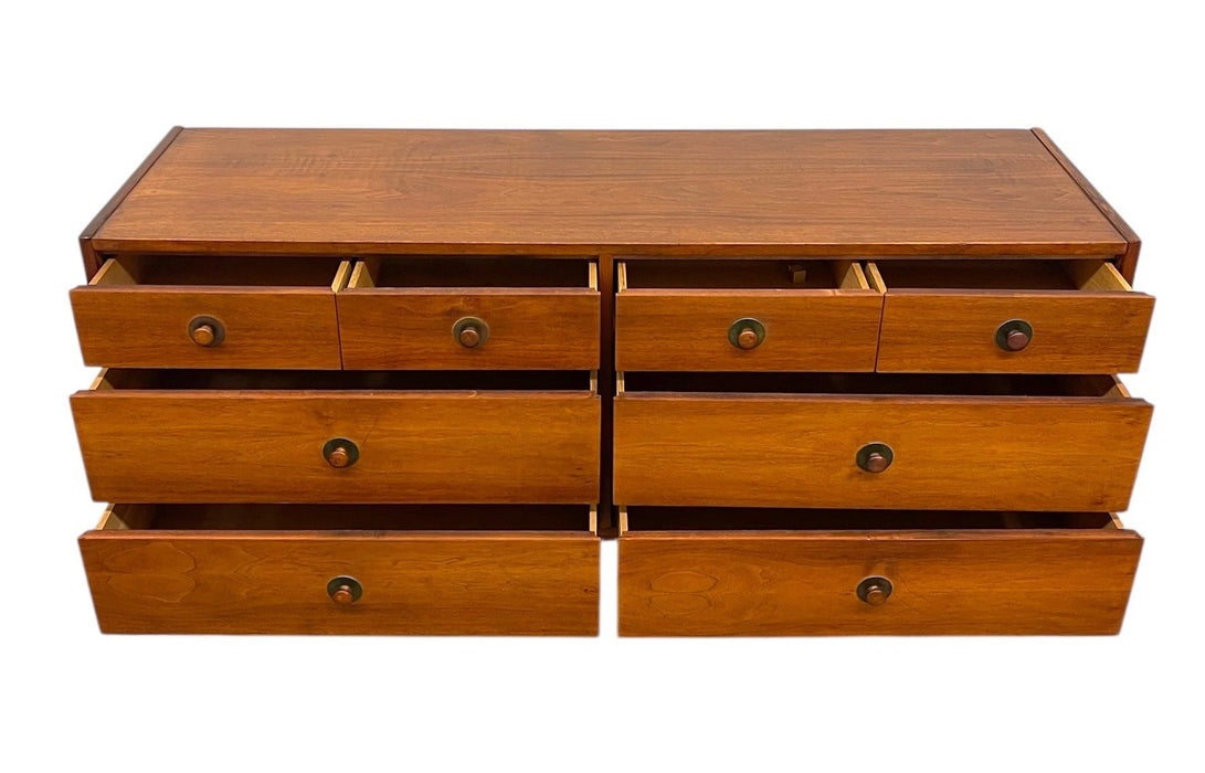 Mid-Century Modern Dresser Attributed to John Van Koert for Drexel - 8-Drawer Lowboy