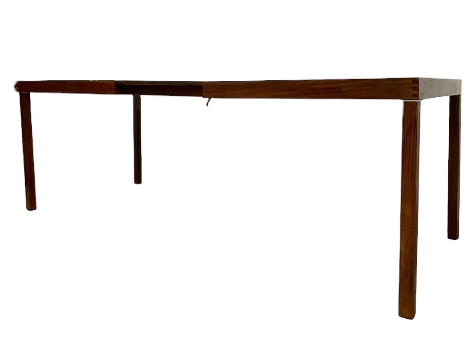 Vintage Mid-Century Modern Extendable Dining Table with Removable
Stored Leaf