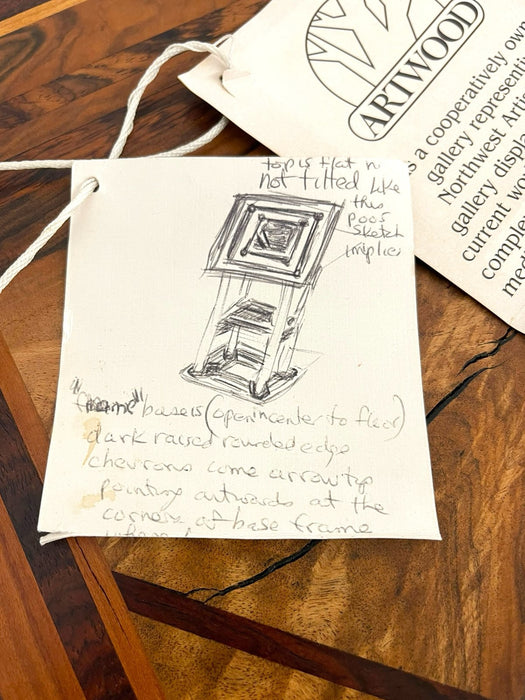 Studio Craft Pedestal Side Table by Jim Hessel for Artwood Gallery, Northwest
Modern Woodworking