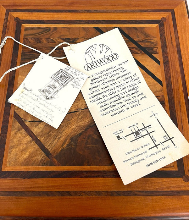 Studio Craft Pedestal Side Table by Jim Hessel for Artwood Gallery, Northwest
Modern Woodworking