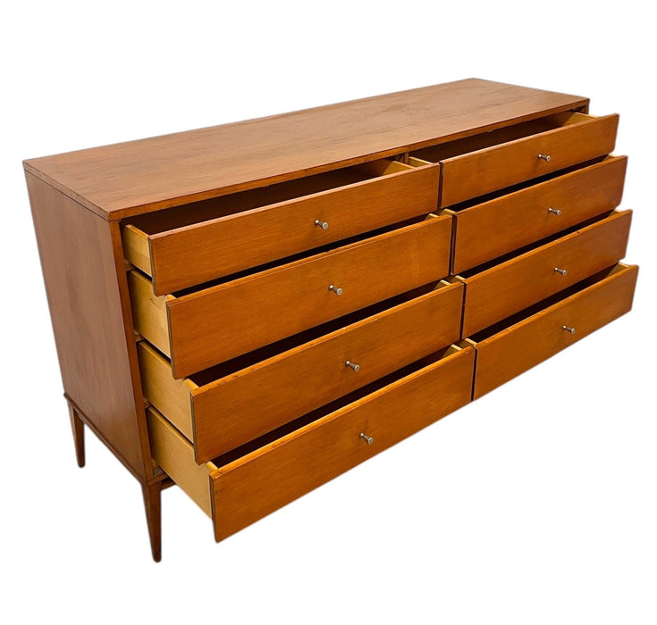 Paul McCobb Planner Group 4-Piece Bedroom Set for Winchendon Furniture - 8-Drawer Dresser, 4-Drawer Tall Chest & Pair of Nightstands - Mid-Century Modern