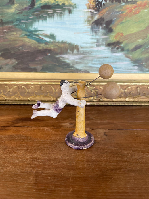 Antique Strongman Acrobat Toy with Balancing Weights, Late 19th Century